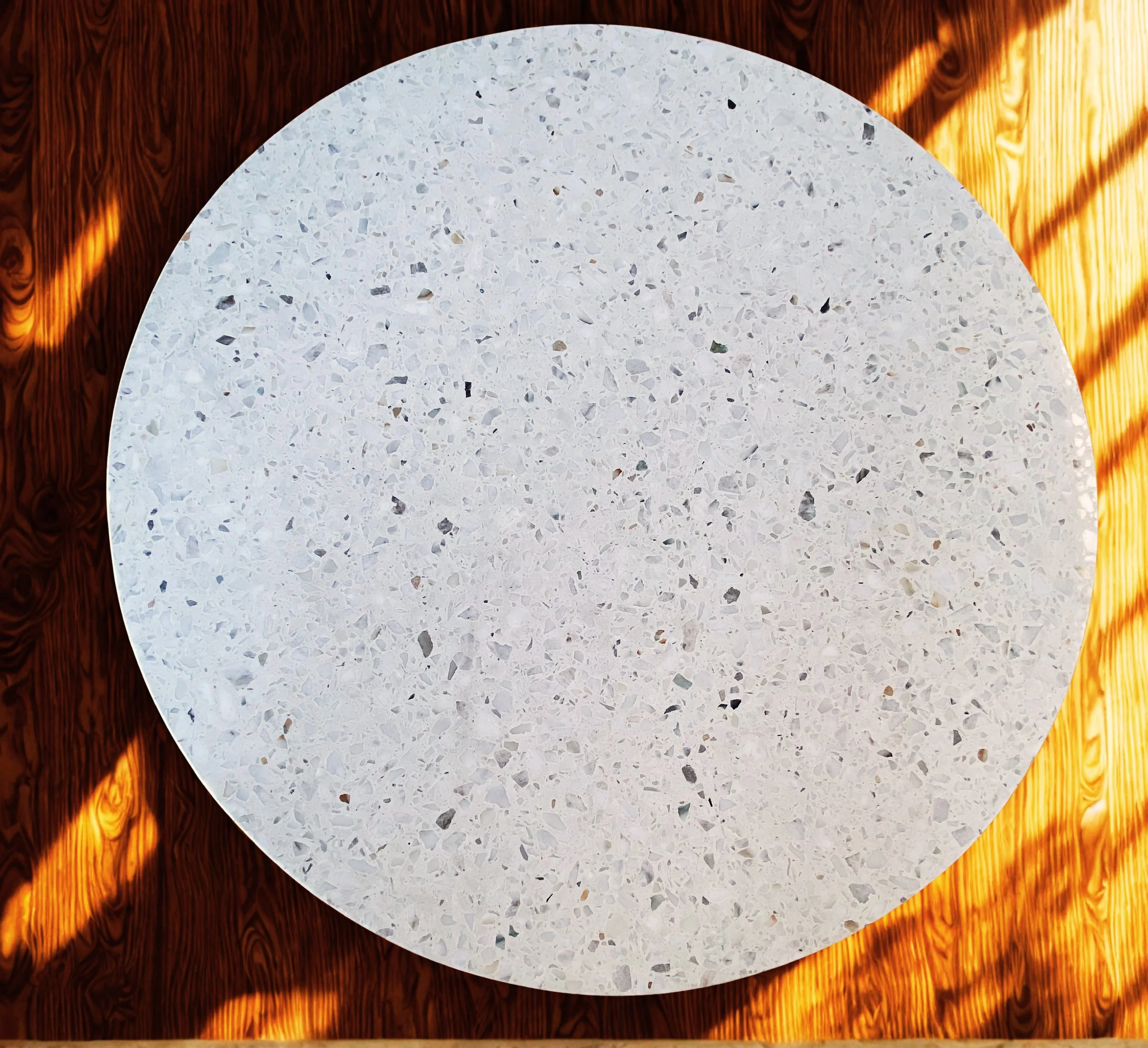 Feathered Terrazzo Table Top Round 700mm