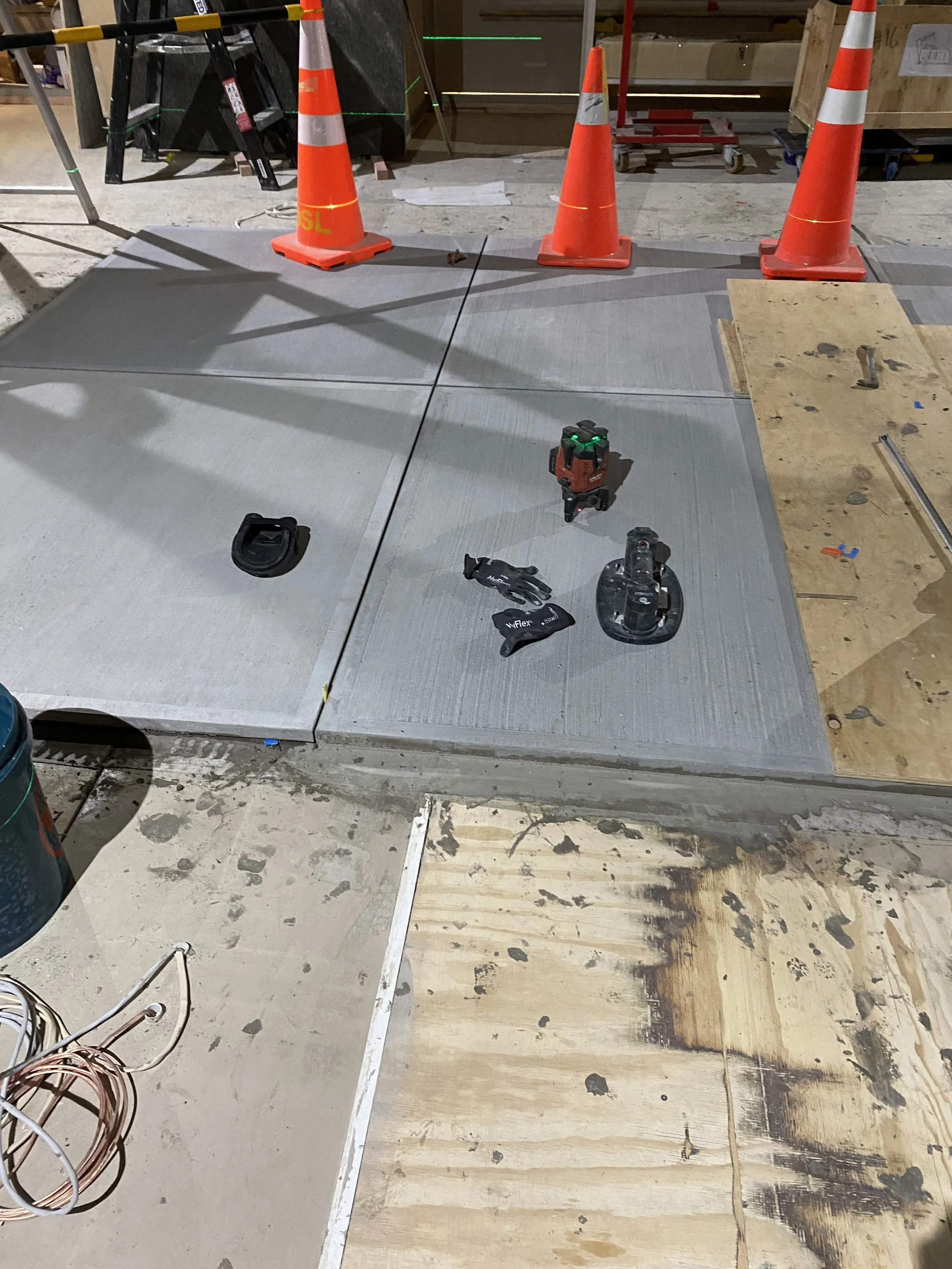 Installing panels on site