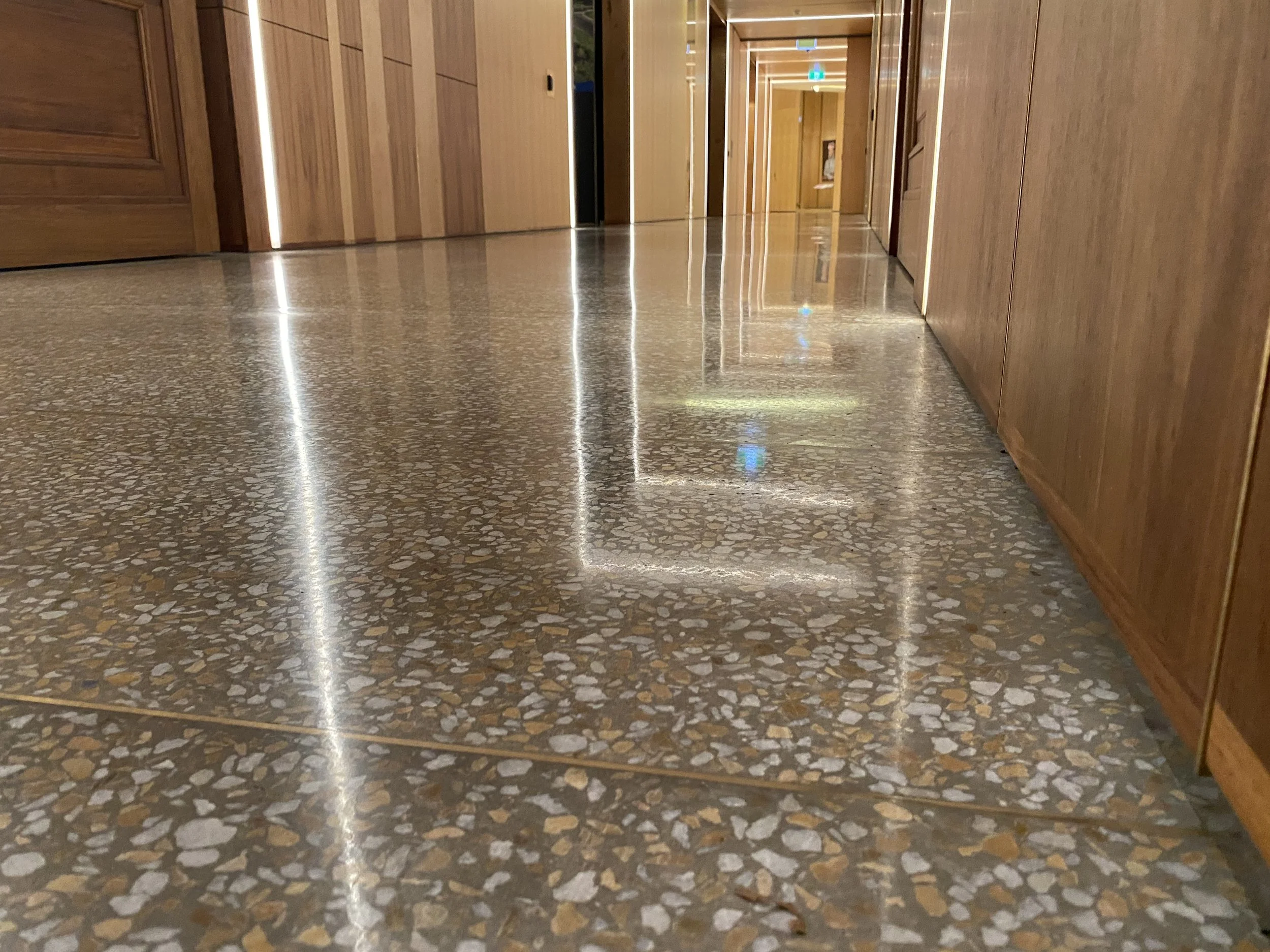 Auckland war memorial Museum Terrazzo Insitu floor Te Ao Marama 