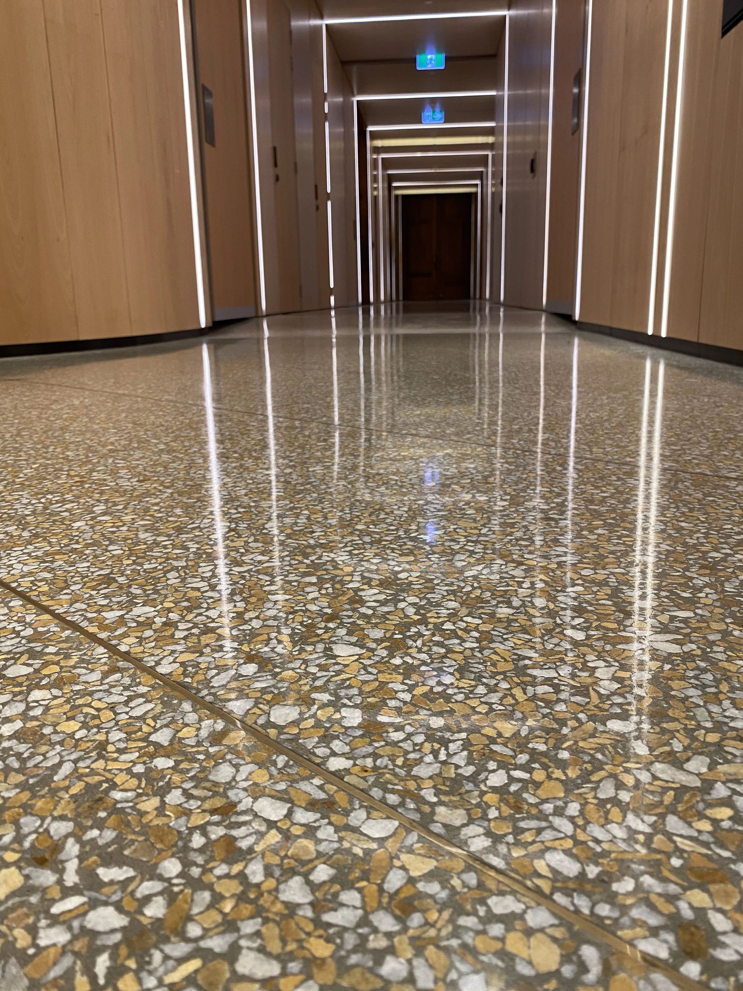 Close up Insitu Terrazzo Floor Auckland war memorial Museum Te Ao Marama 