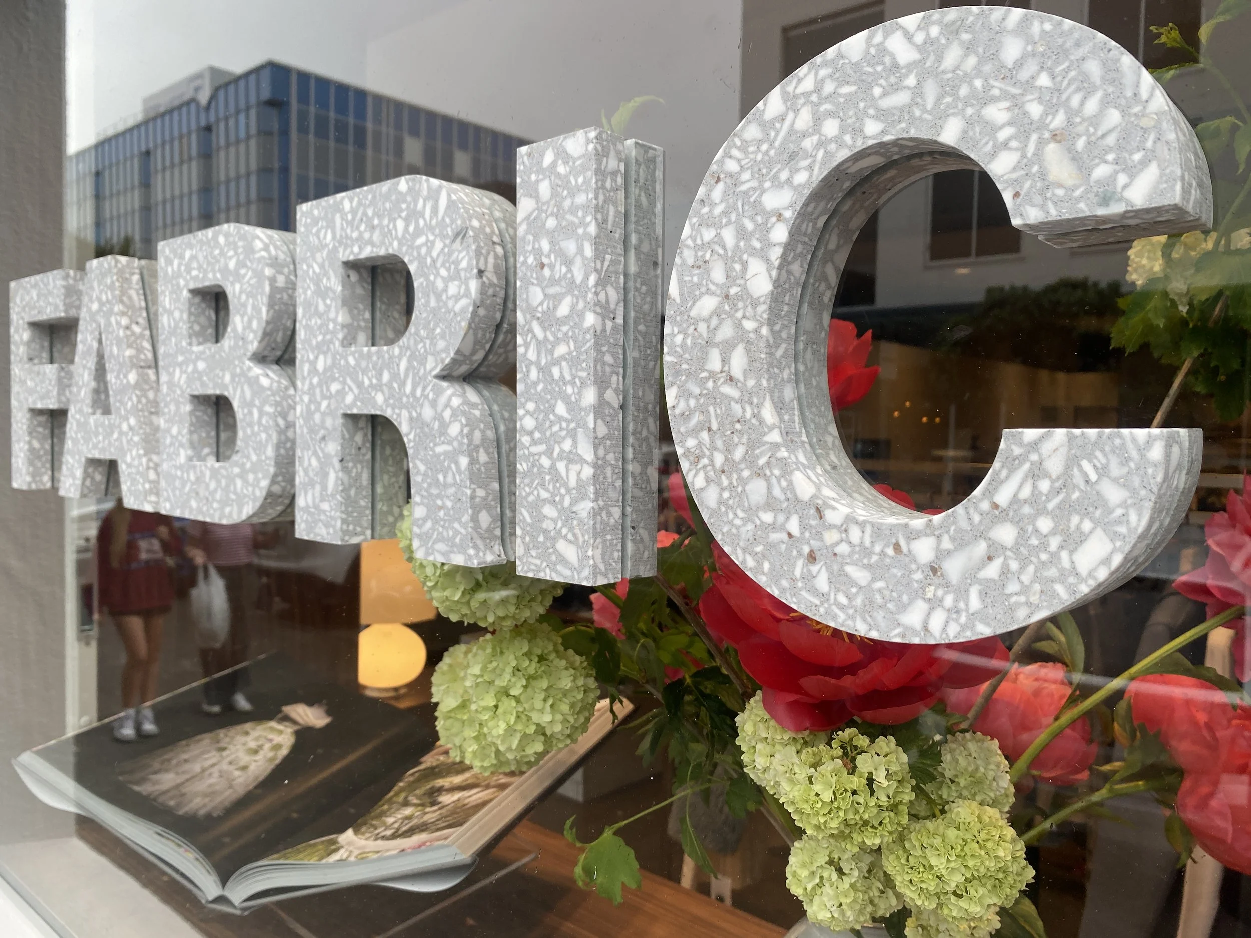Fabric Store- Newmarket- Terrazzo Counters and shelves