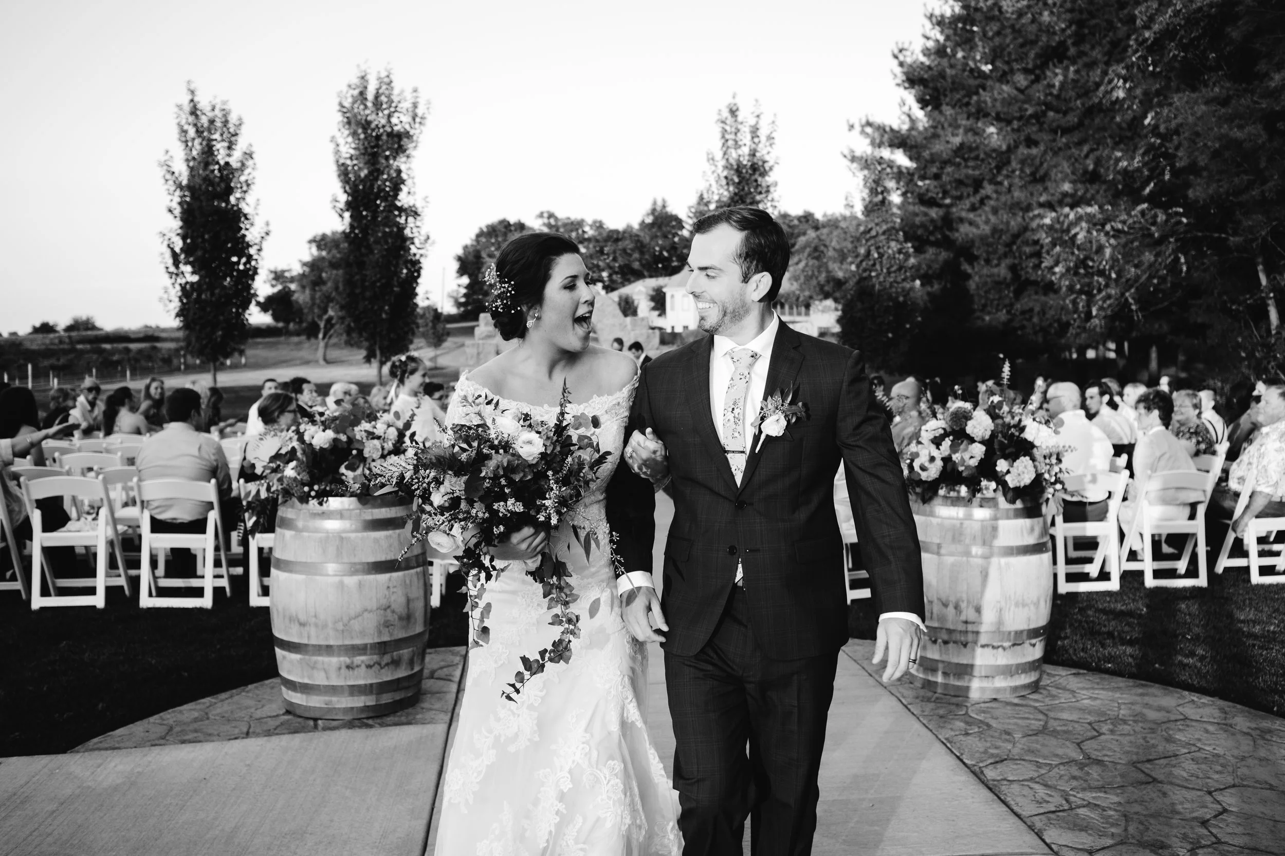 Lauren + Sam Fall DC Estate Winery Wedding | South Beloit, IL Wedding Photographer