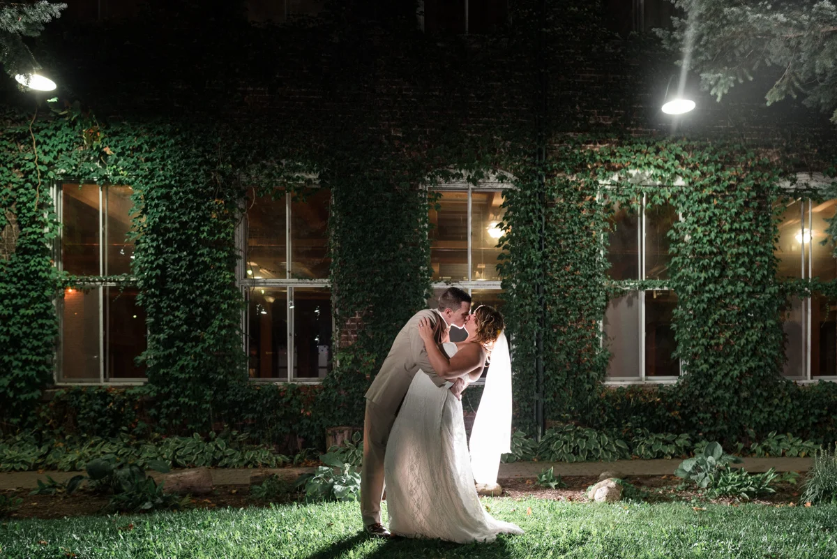 Ross + Alicia Fall Wedding at Starline Factory | Harvard, IL Wedding Photographer