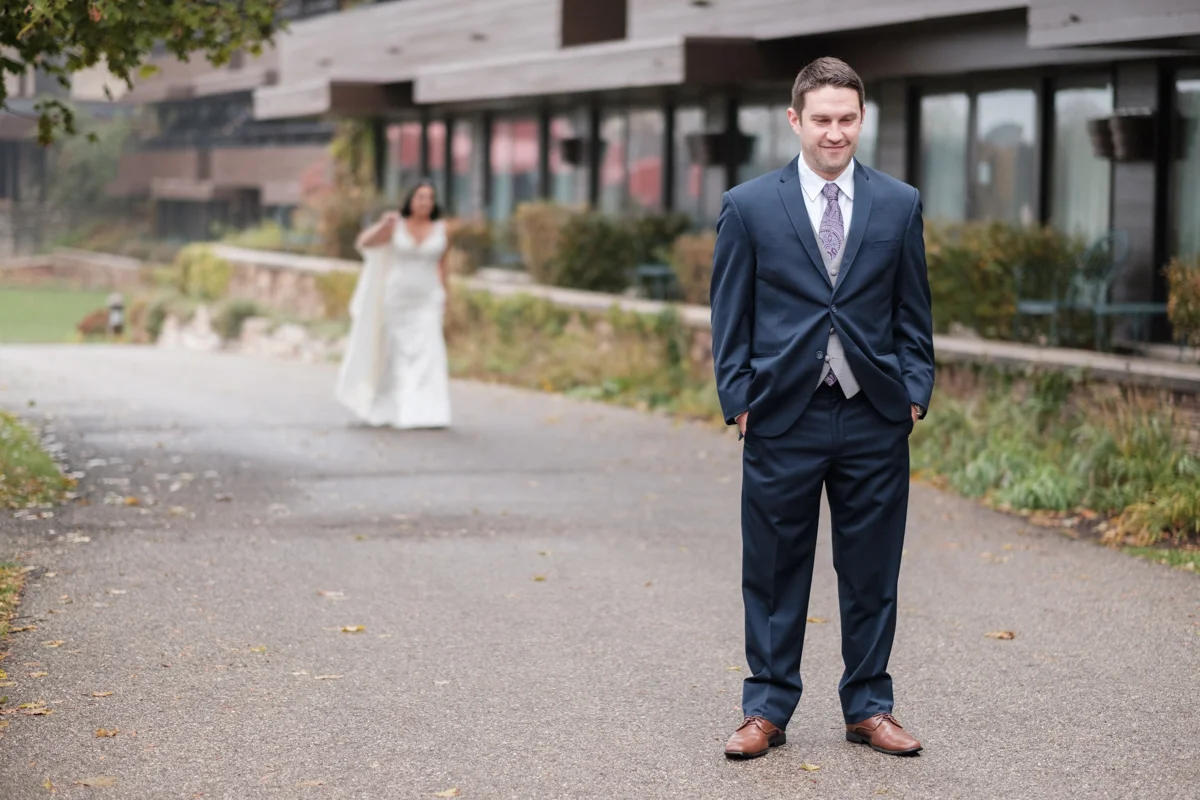 First look in the rain at lake geneva resort
