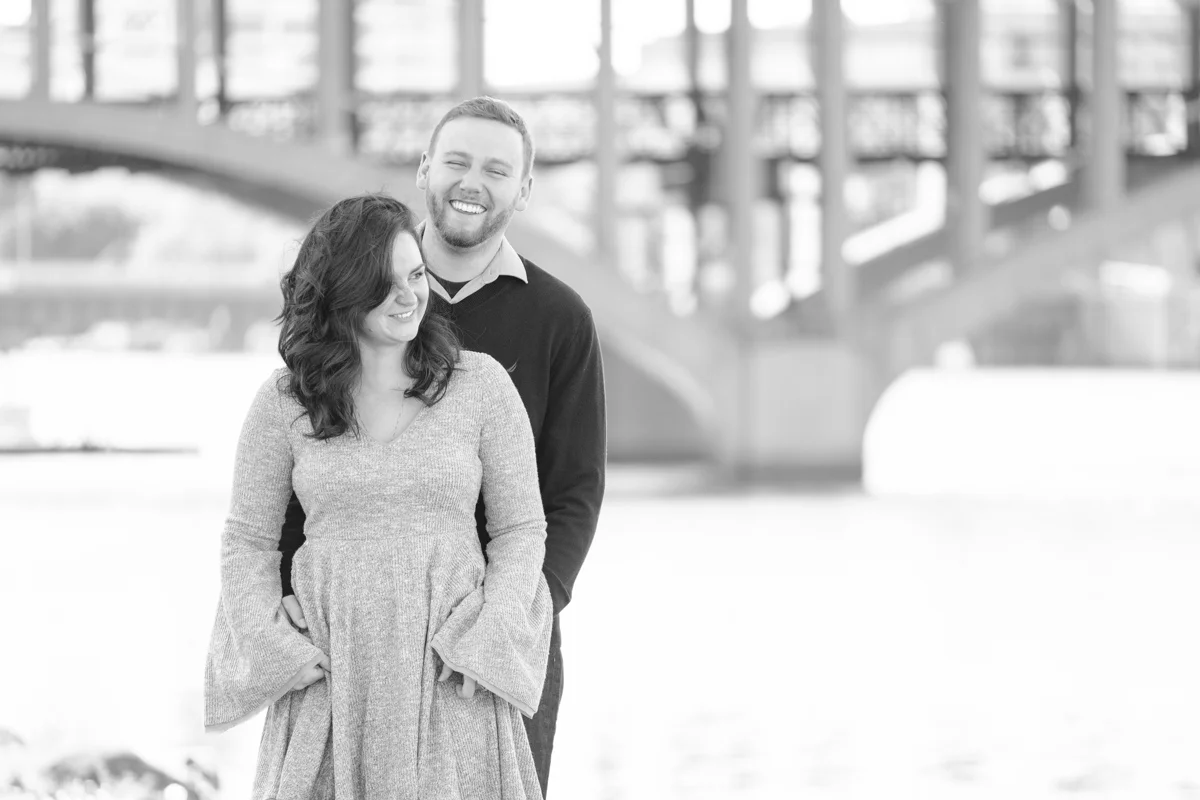 Chelsea + Jarred Downtown Engagement Session | Rockford, IL Photographer
