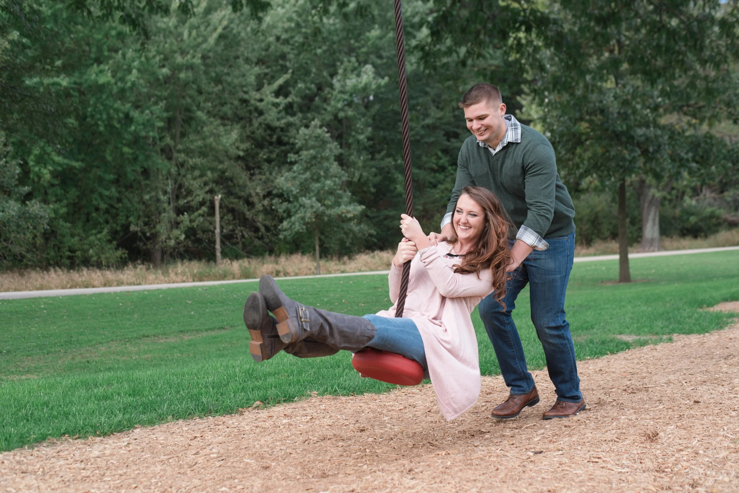 Engagement Session at Riverside Park | Janesville, WI Photographer