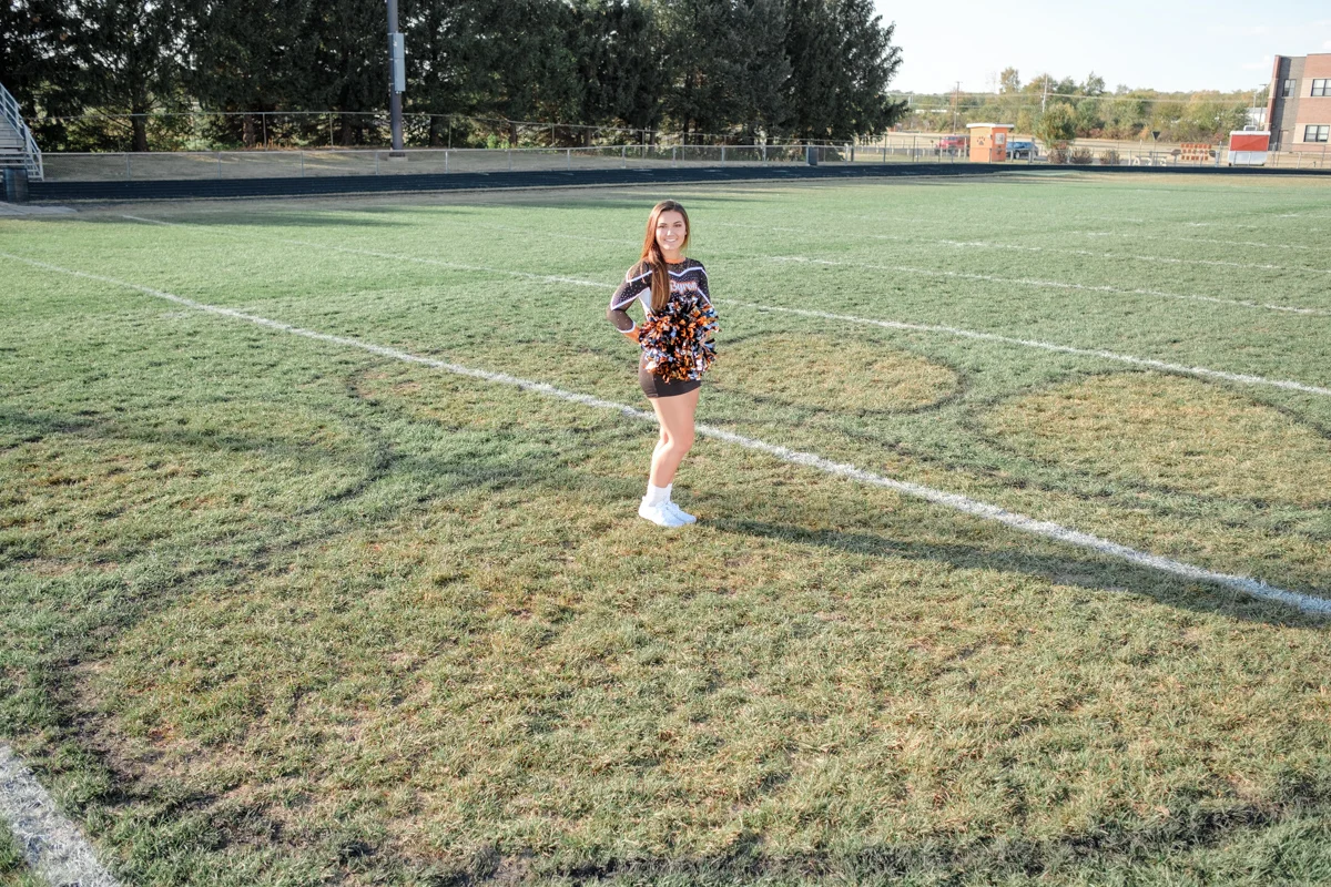 Byron Tigers, Go Tigers, TIger Bride, Byron High School Senior, Senior Portraits, Senior Photographer, Orange and Black, Cheerleader, Strong, Model, Byron Photographer