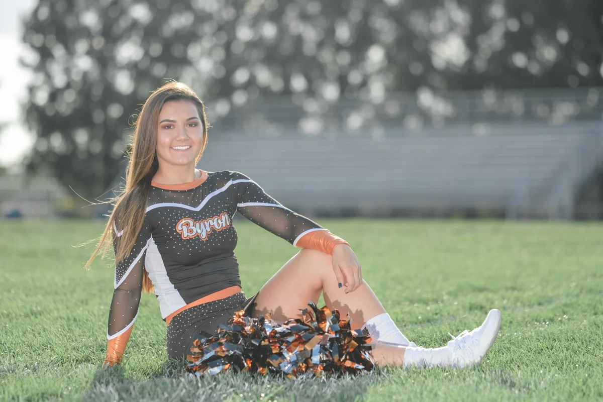 Byron Tigers, Go Tigers, TIger Bride, Byron High School Senior, Senior Portraits, Senior Photographer, Orange and Black, Cheerleader, Strong, Model, Byron Photographer