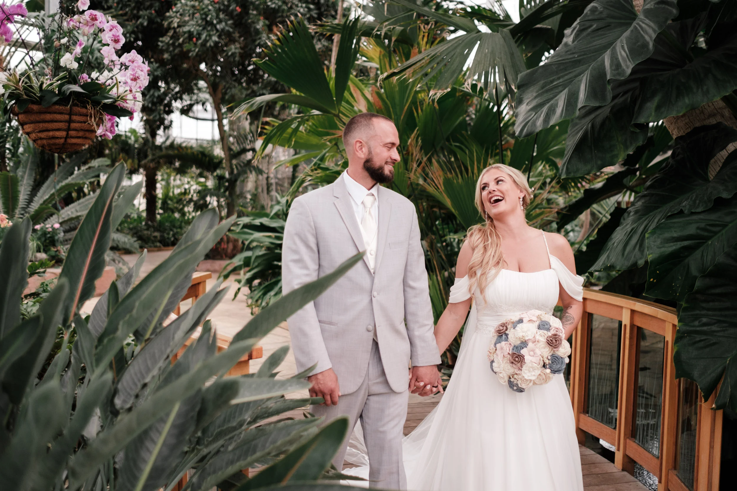 Megan + Josh Nicholas Conservatory Wedding | Rockford, IL Wedding Photographer