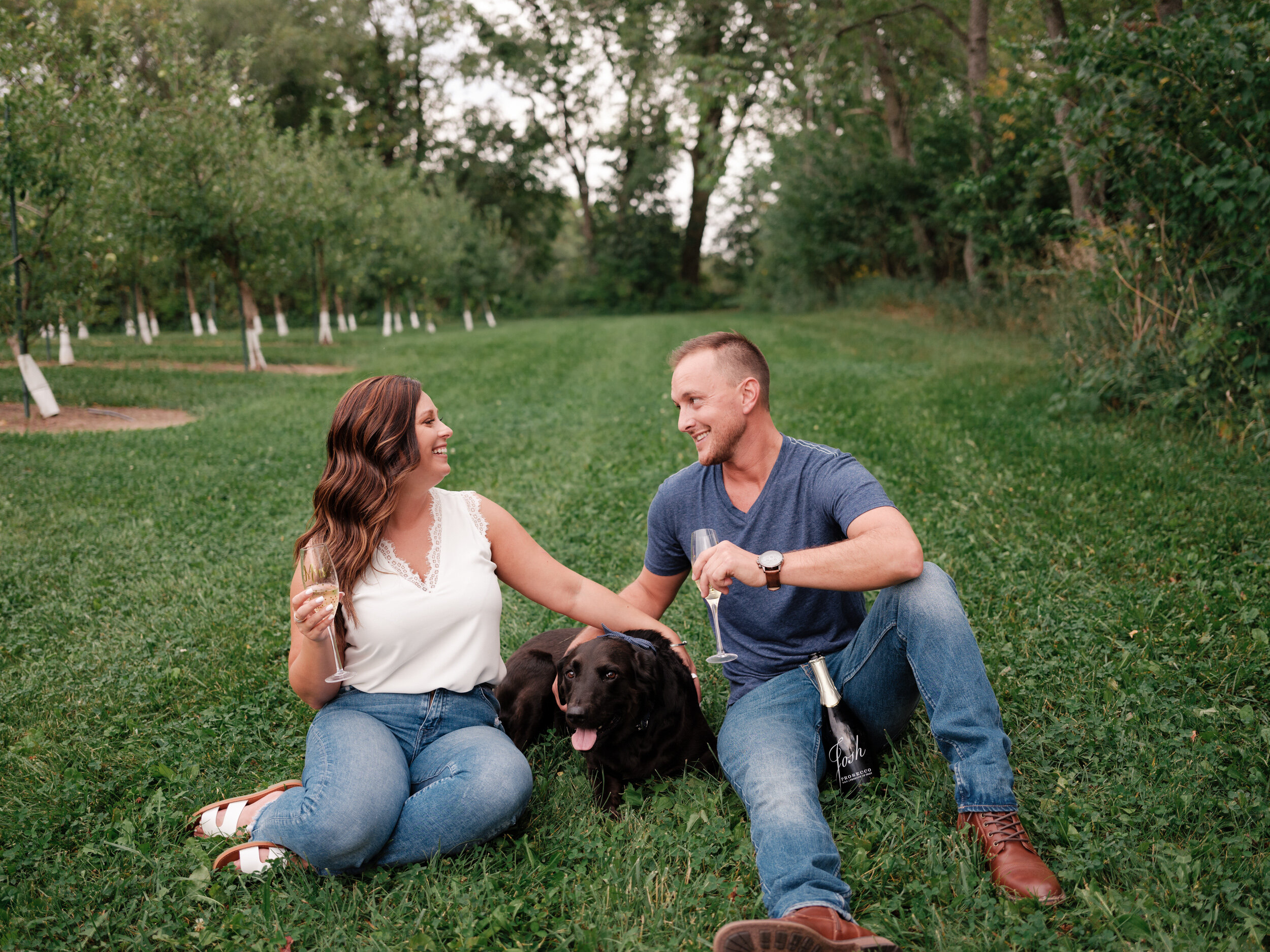 Amanda &amp; Chet's Engagement Session at The Pavilion at Orchard Ridge Farms | Rockton Illinois