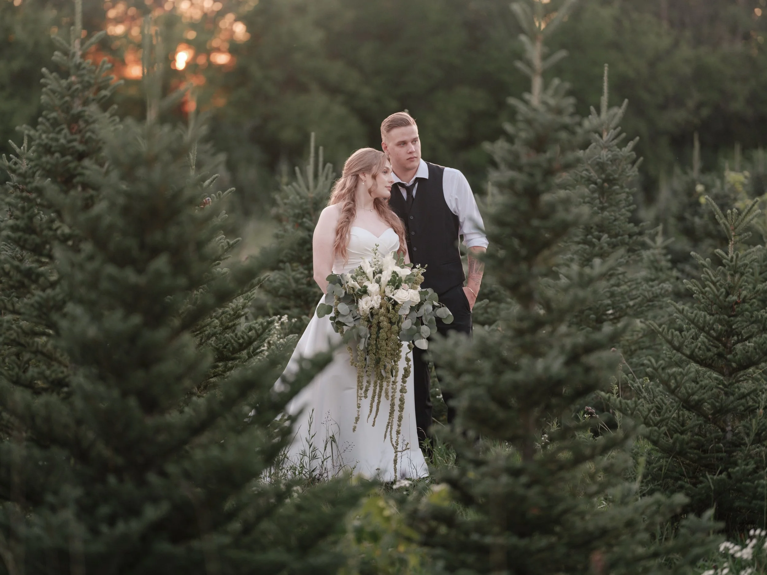 Hannah and Logan's Wedding at Williams Tree Farm | Rockton Illinois