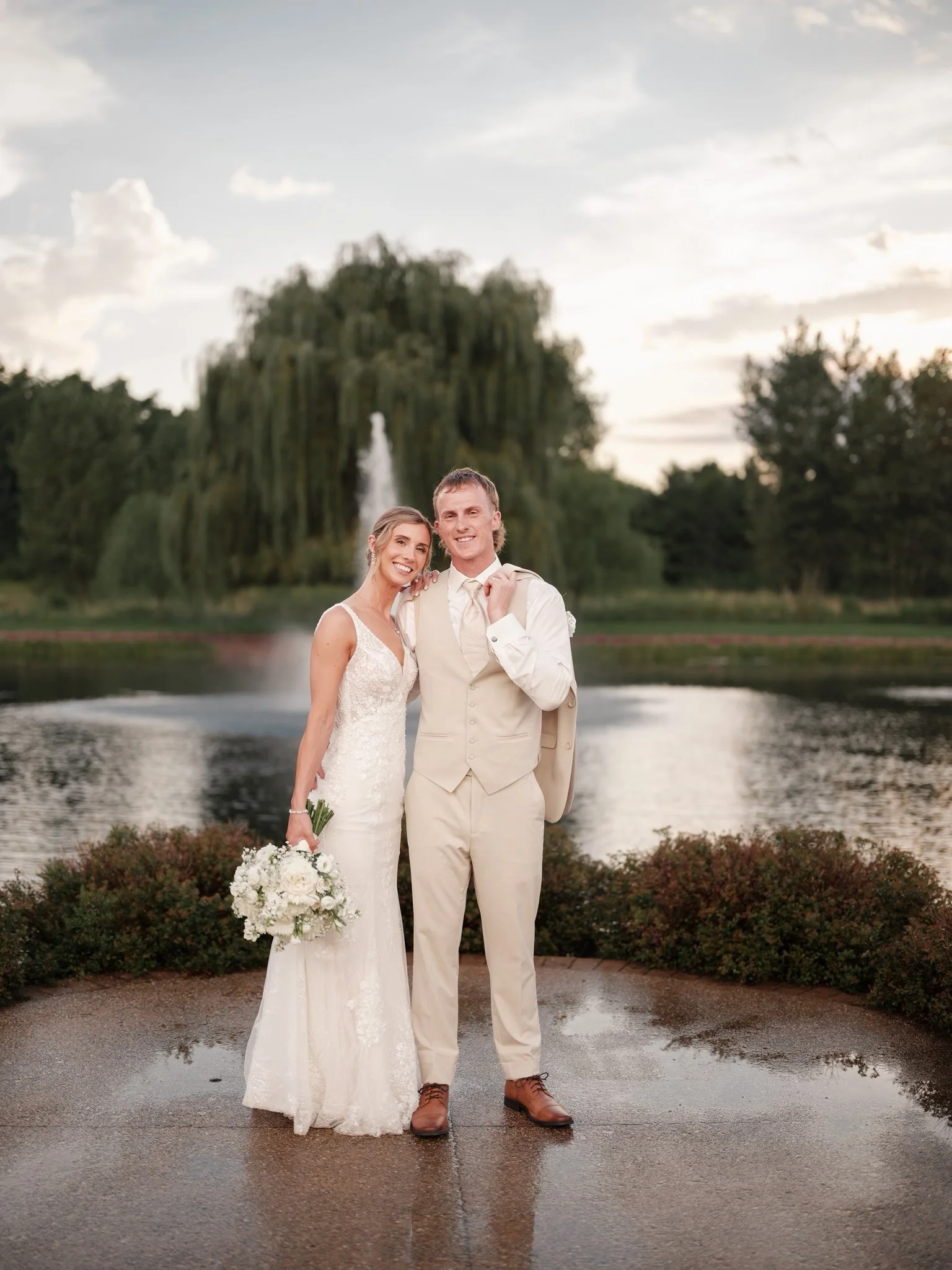 Devin &amp; Jakob &hearts;️ August 21, 2026 💍

Venue @thepavilionatorchardridgefarms 
Floral @eventfloralinc 
Hair &amp; Make up @alpenglowartistry 
Bakery @thenoblecakery 
Content Creator @theweddingcrasher_wcc 
Photographer @badamsphotography