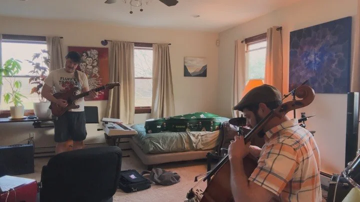 Got to jam with my old pal @dr.rabito_chiro ! Here&rsquo;re some clips with me on cello and drums. Looking forward to more sonic explorations! ✨🧙&zwj;♂️🔥

#livemusic #improvisation #cello #drums #guitar