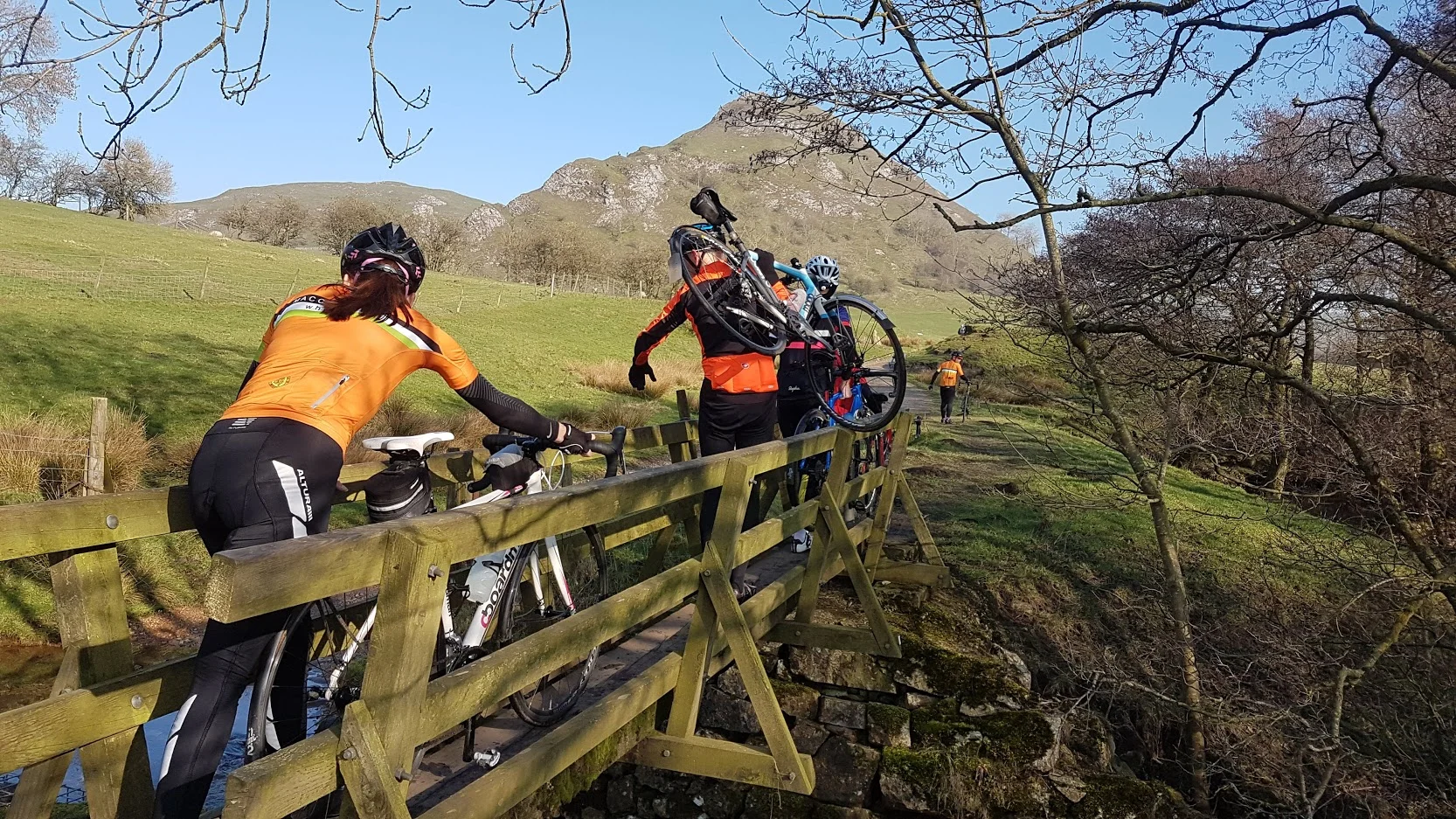 Amusing off road interlude at Mile 36.