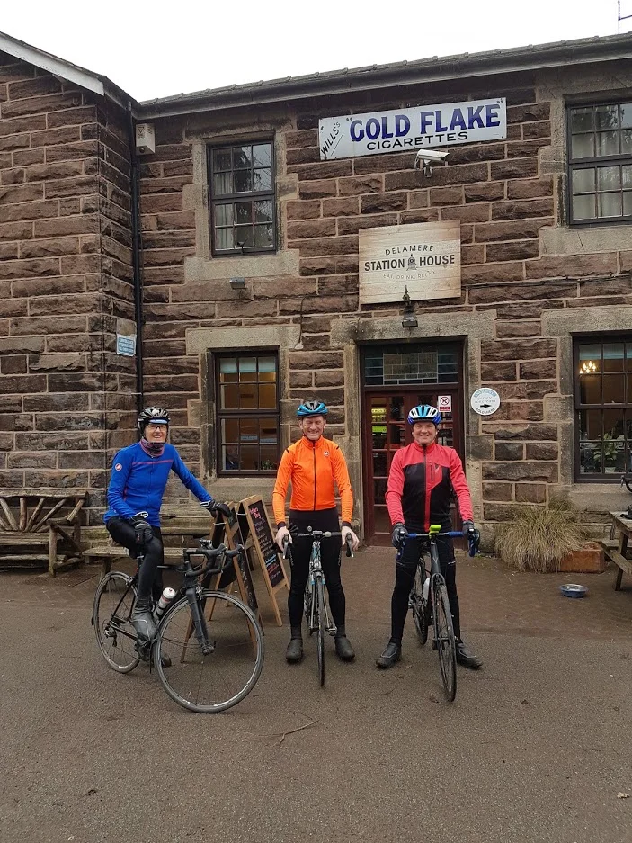 Dave, Dave, Phil pause for a flake.