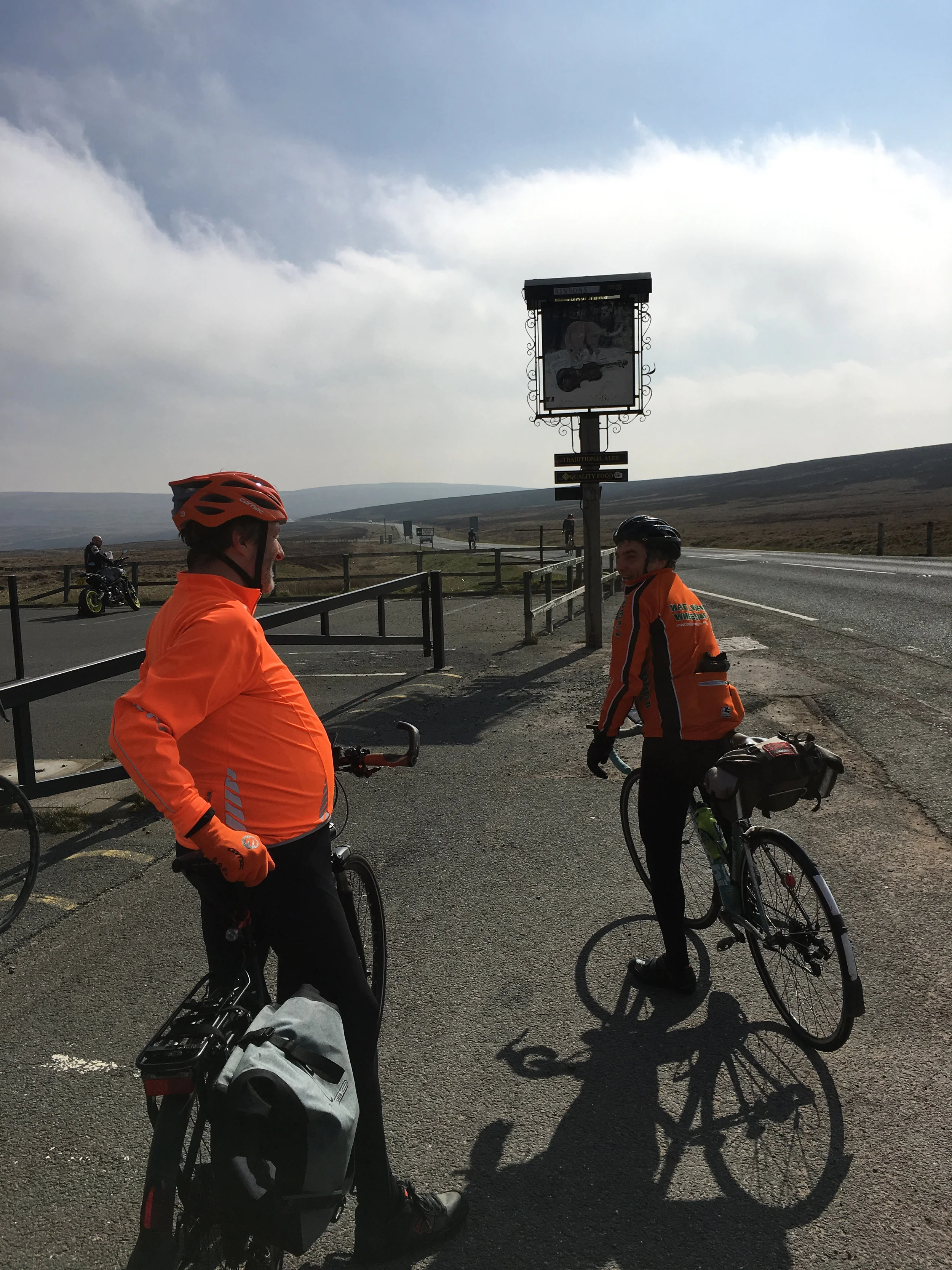 Simon & John at the summit of the cat.
