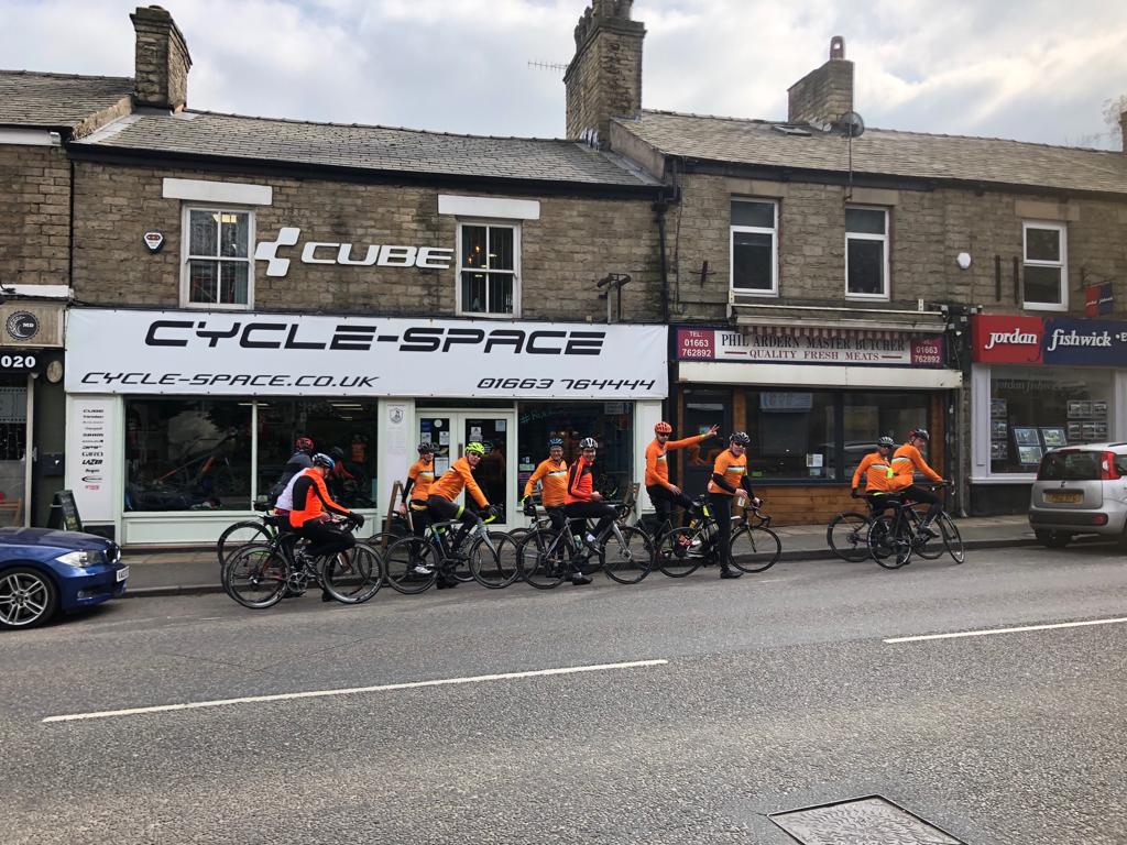 Why does this bike shop in Disley have a handwritten sign on the door saying ‘Beware of the rabbit’? I think we should be told.