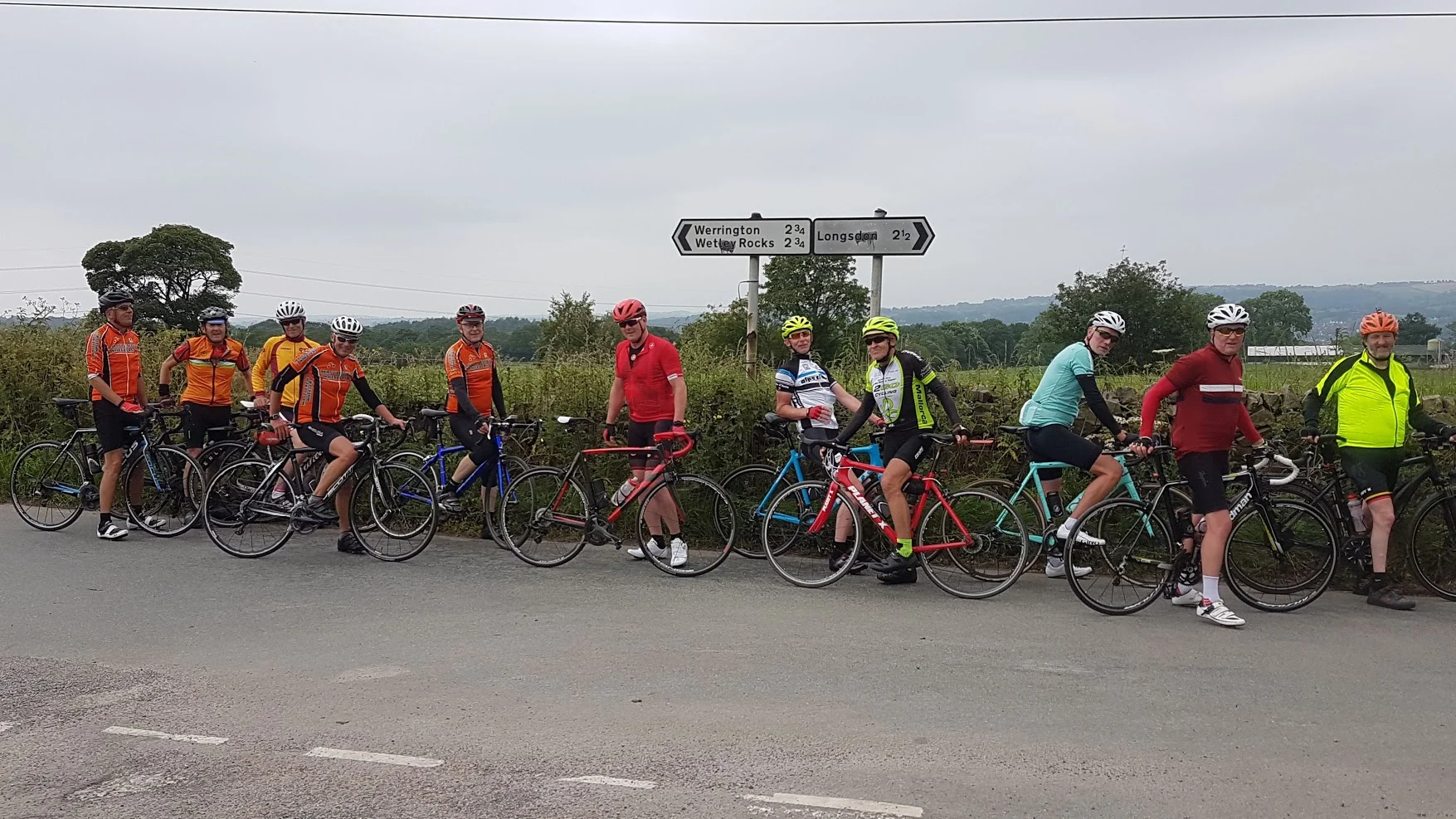 Return leg: John, Dave, Jack, Moray, Dave, Oliver, Eddie, Andy, Steve, Mike, Simon.