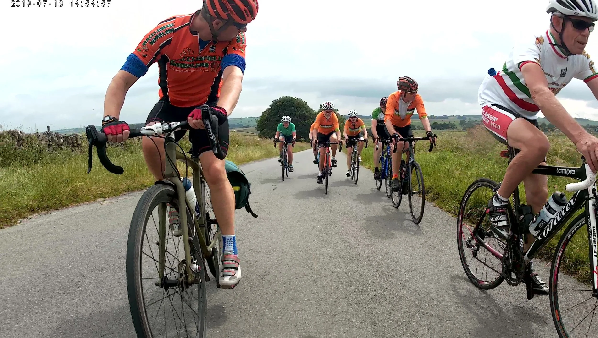Woody just checking he’s not dropped everyone on the long drag up from Monyash
