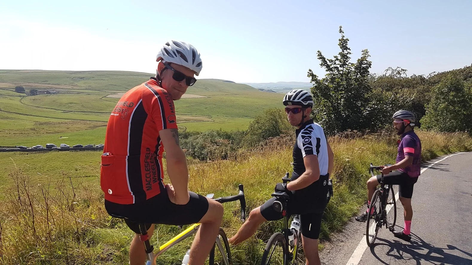 Darren, Christian and Bennet at the summit of Mam Nick, hoping that their Darren-led end of September Croatian odyssey will be just as hard.