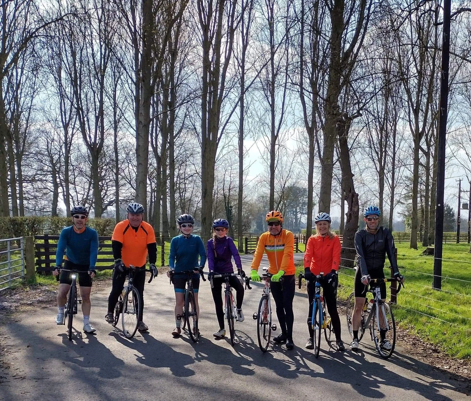 New members on our easy ride to Treetops 