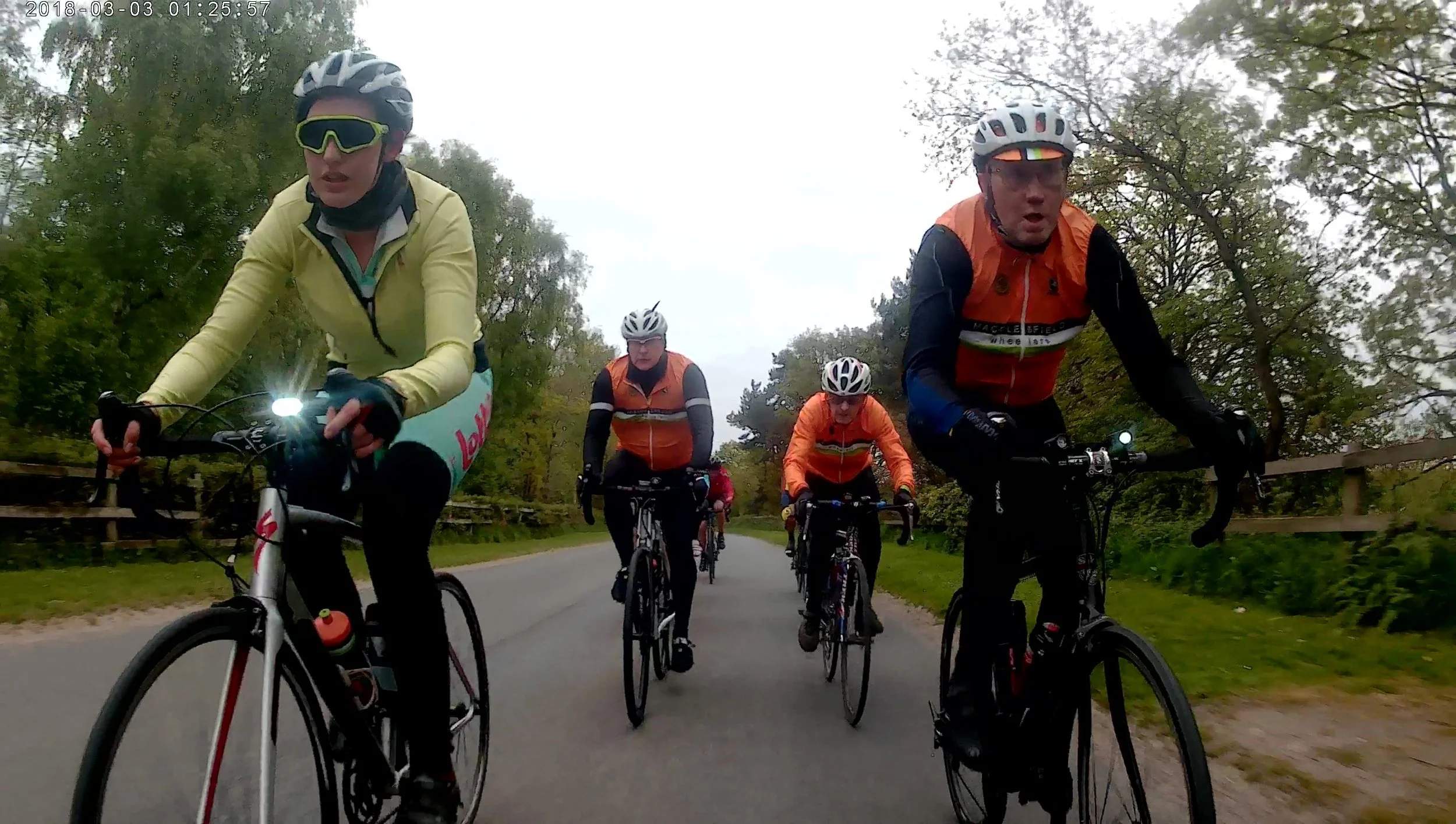 A Classic 4-Up Steady Training Ride 