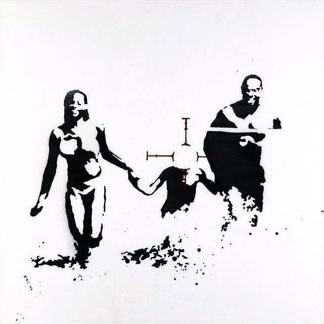 Guess what? We just got a really exciting piece in the gallery and we are thrilled to say that it is a BANKSY ORIGINAL! The piece is called &lsquo;Family Target&rsquo;. Banksy is one of the most well-known artists in the world. His works have appeare