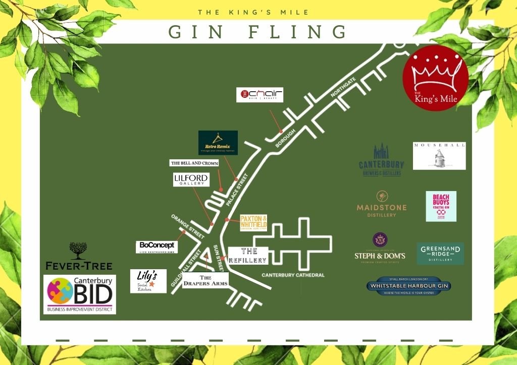 The annual Gin Fling is tomorrow!

Grab your map for either @thechaircanterbury 
2-3 Borough, Canterbury CT1 2DR
or
us here at Lilford Gallery 
3 Palace Street, Canterbury, CT1 2DY