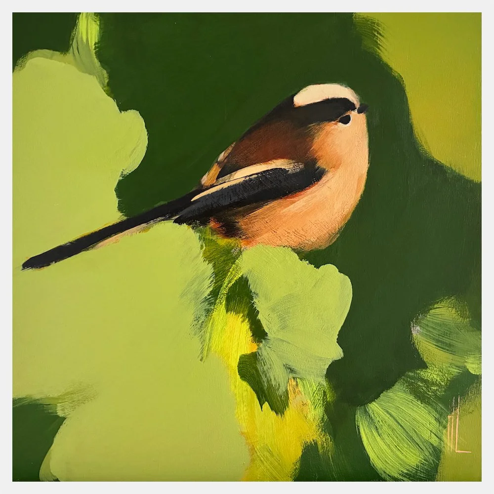 Long-Tailed Tit in Greens