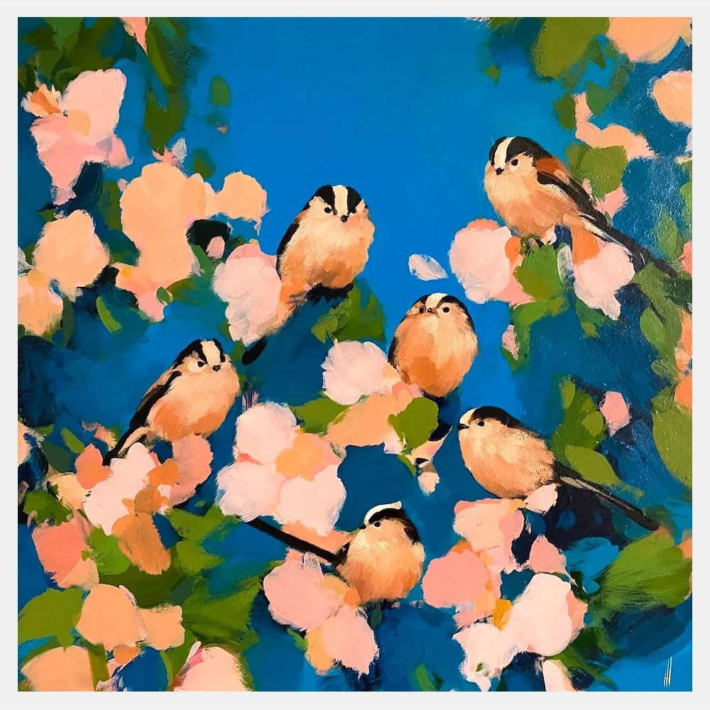 Seven Long Tailed Tits in Blue with Pink WEB.jpg