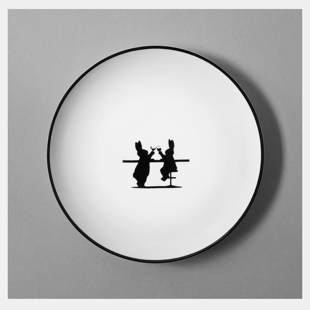 Cocktail Rabbit Plate