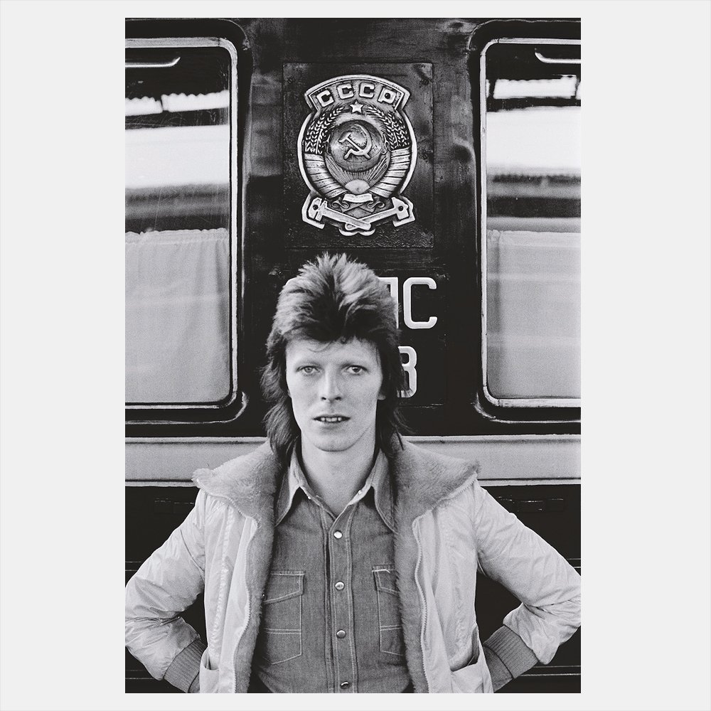 In Front of Train - Signed by Bowie