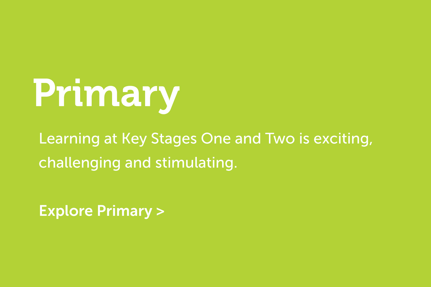 Primary Education Navigation