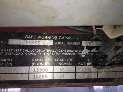 Taylor Forklift Face Plate 2 #2529.jpg