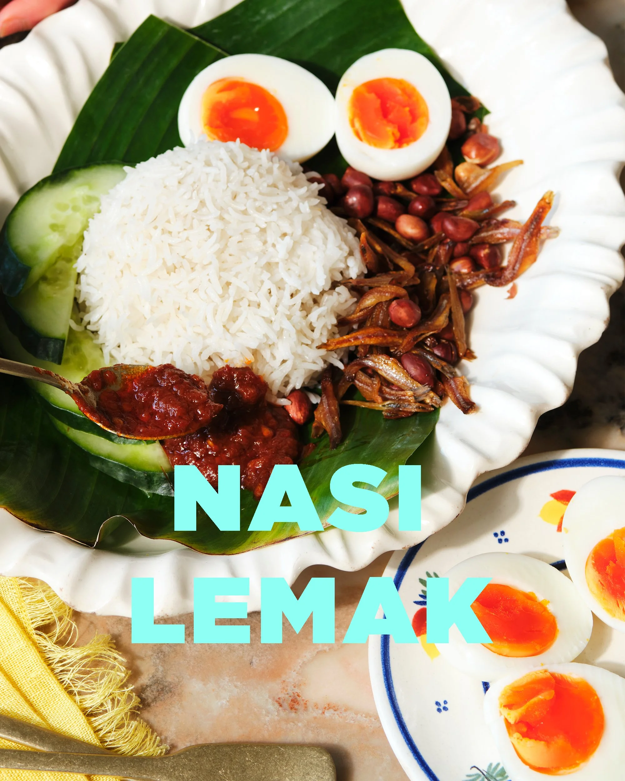Nasi Lemak with Mamak Fried Chicken/ Cauliflower