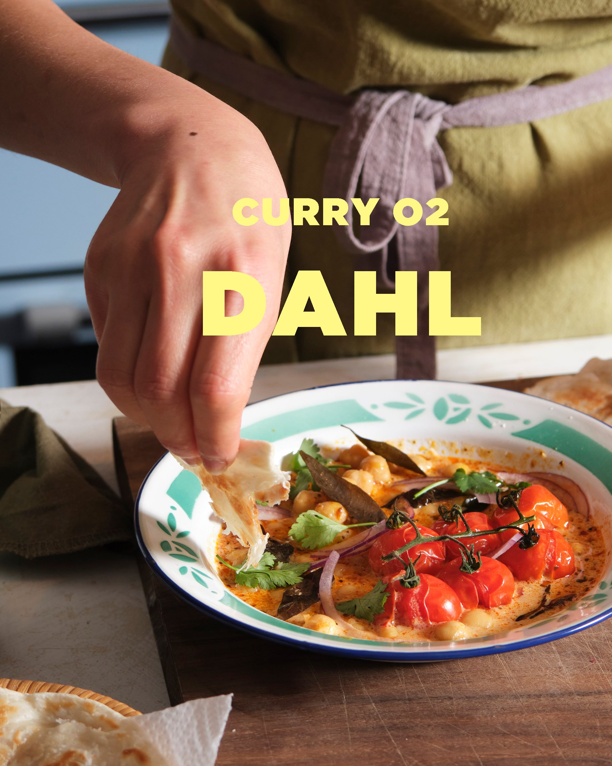 Mamak Tomato Dal with Roti Prata