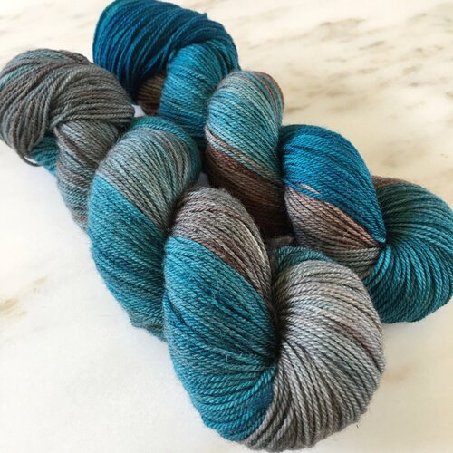 YarnArt Harmony wool blend roving yarn, Multi A-7, lot of 2, (87 yds each)