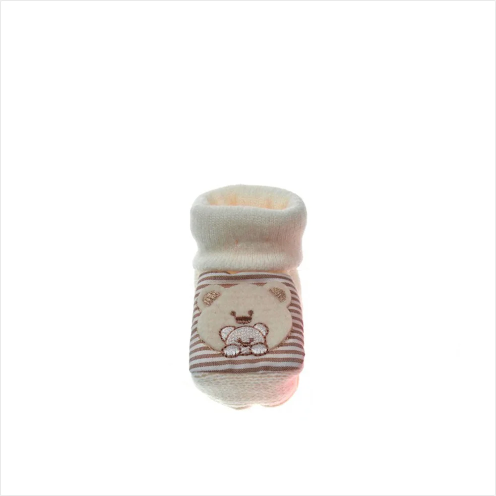 Bear Bootees Ivory