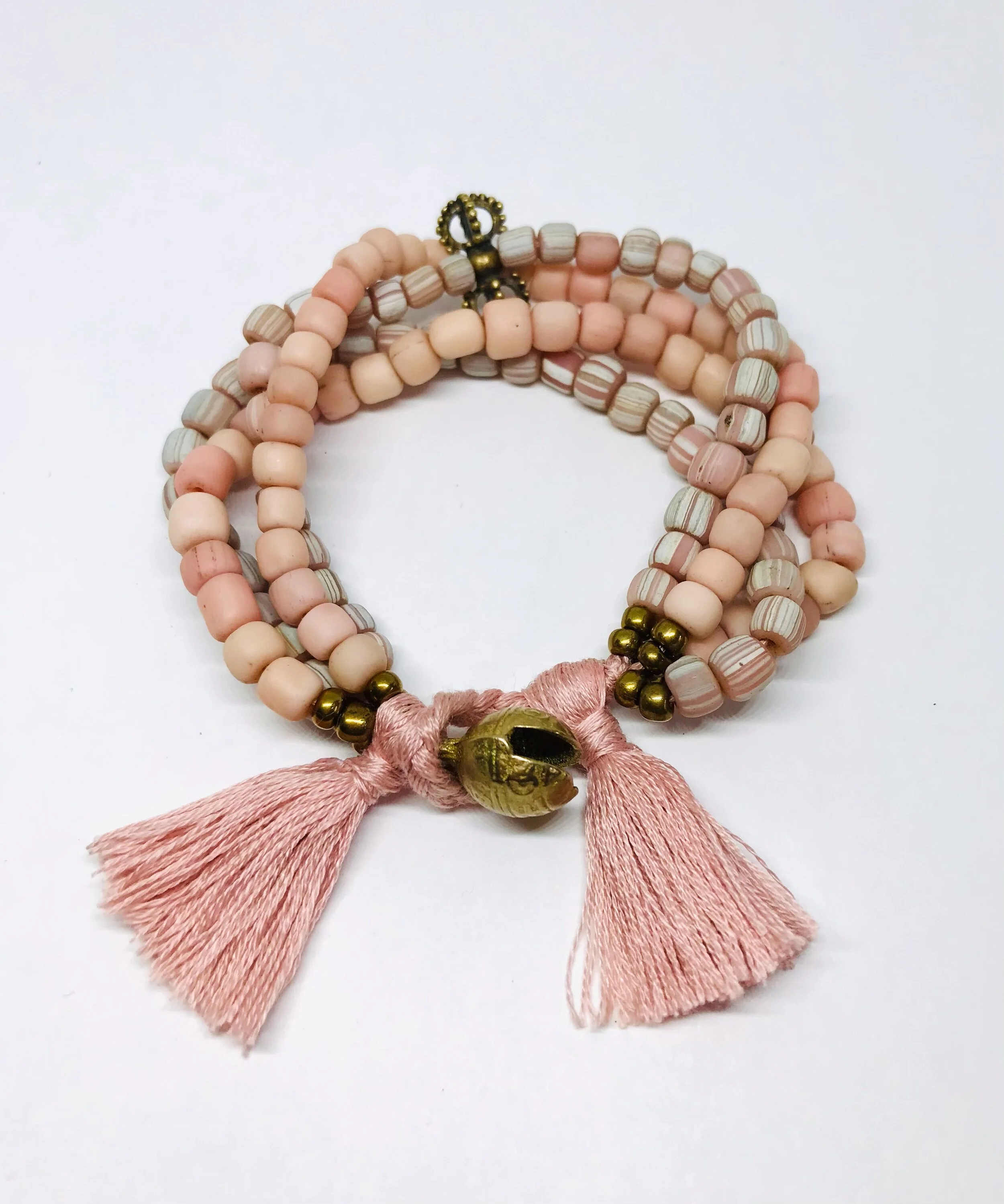 Pink tassel bracelet 