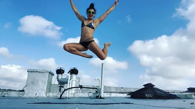 Trying to catch some sun up on the roof, might as well get a little exercise in while I&rsquo;m at it. 
Try it at home, at the park or beach or whatever space makes you happy, and let me know how it goes, leave a message in my comments below 😎

2 fu