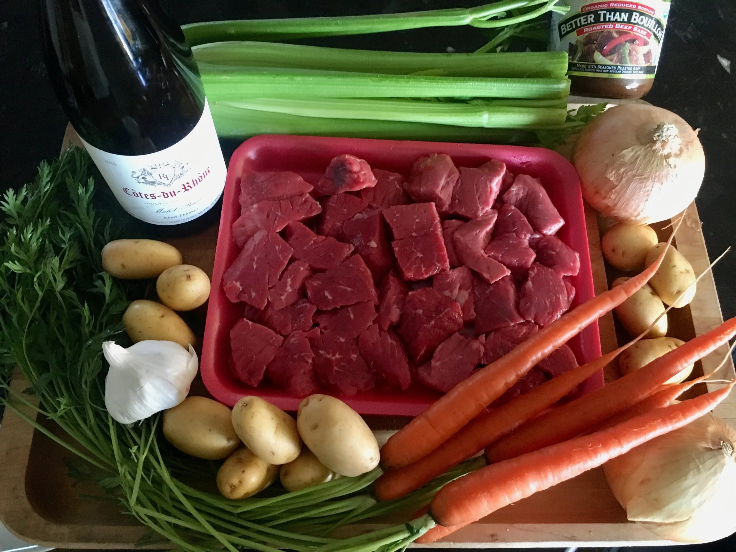 ingredients for beef stew