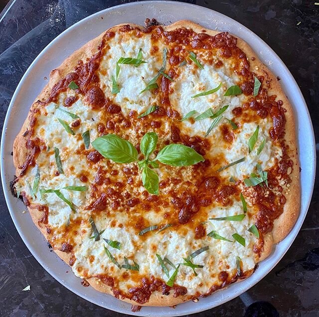 While I love Margherita Pizza, I am hooked on White Pizza. After @cheftreywilson of @flourshopclt shared his secrets with me. What could be more divine than caramelized garlic topped with white cheeses on a crispy crust? Pure Heaven! Viva Italia! For