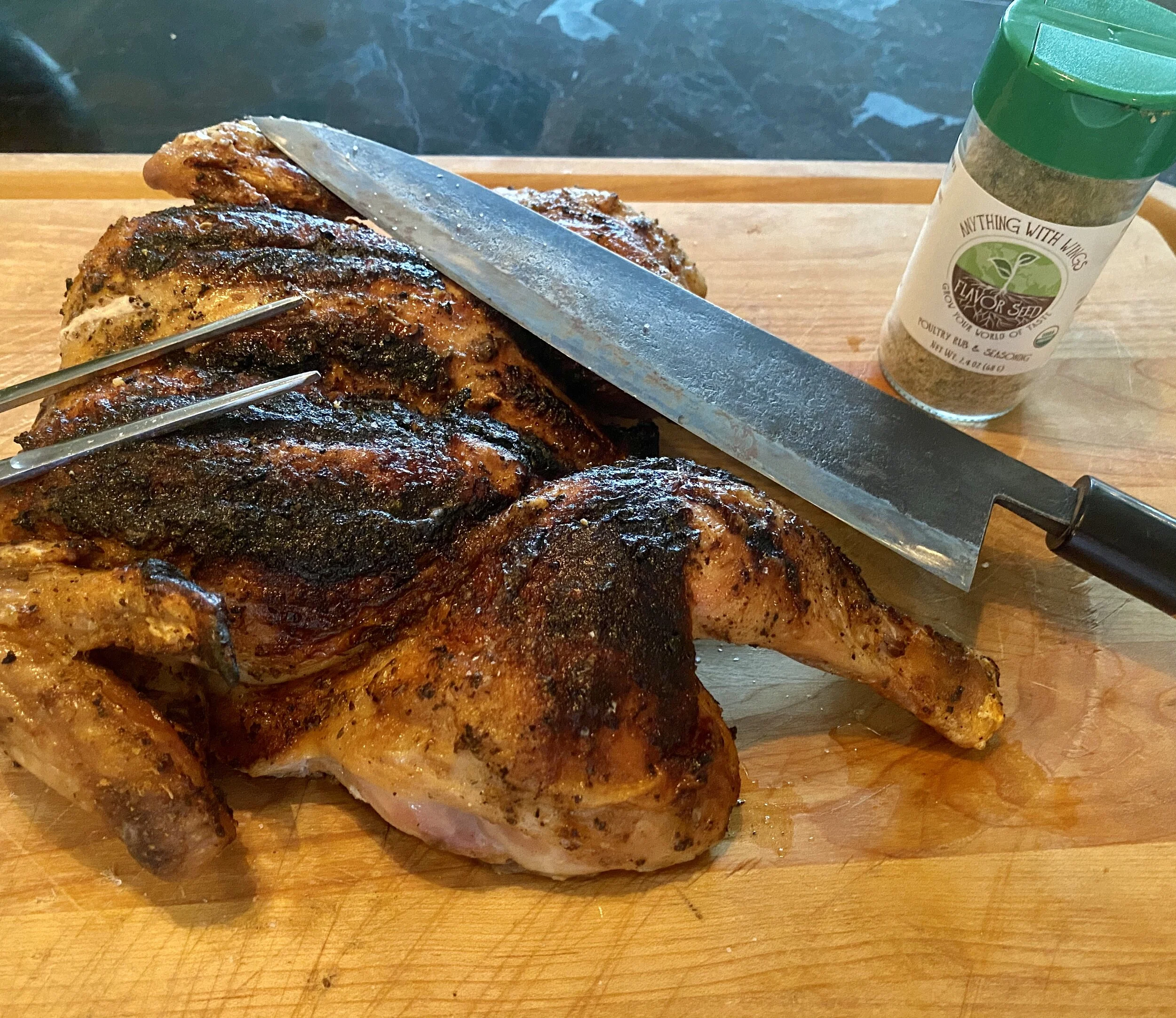 GRILLED SPATCHCOCKED YARDBIRD