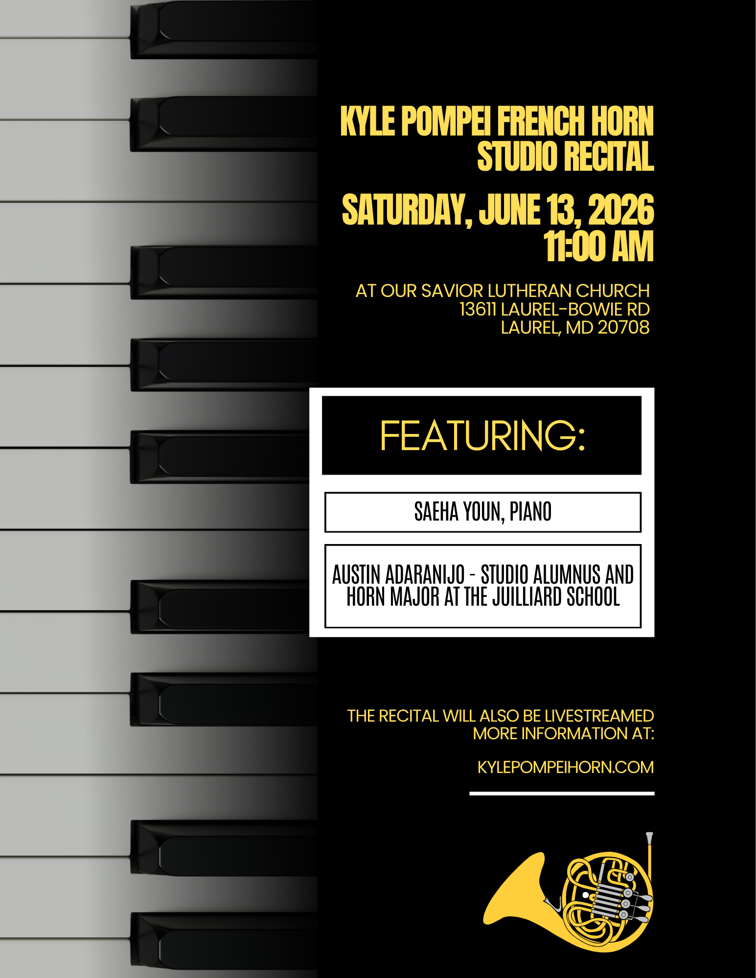Horn Studio Recital