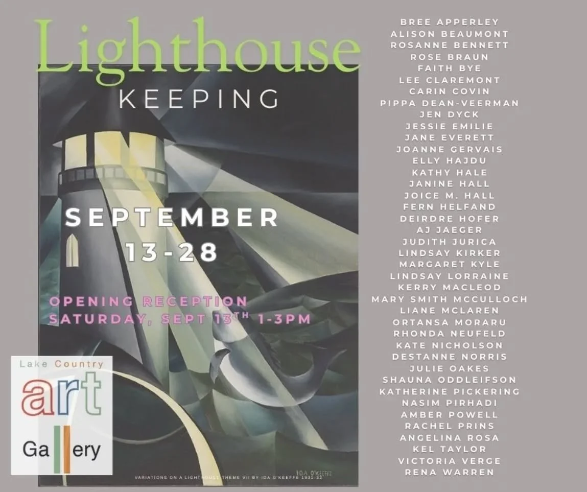 Lighthouses opening this Saturday September 13th @lakecountryartgallery  a show packed with amazing women artists. My piece &quot;Awakening&quot; will be on show and represents grief and the light that shines in the darkness. A song that came after t