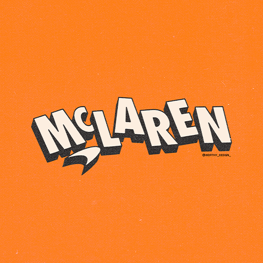 Orange 3D Title Wallpaper