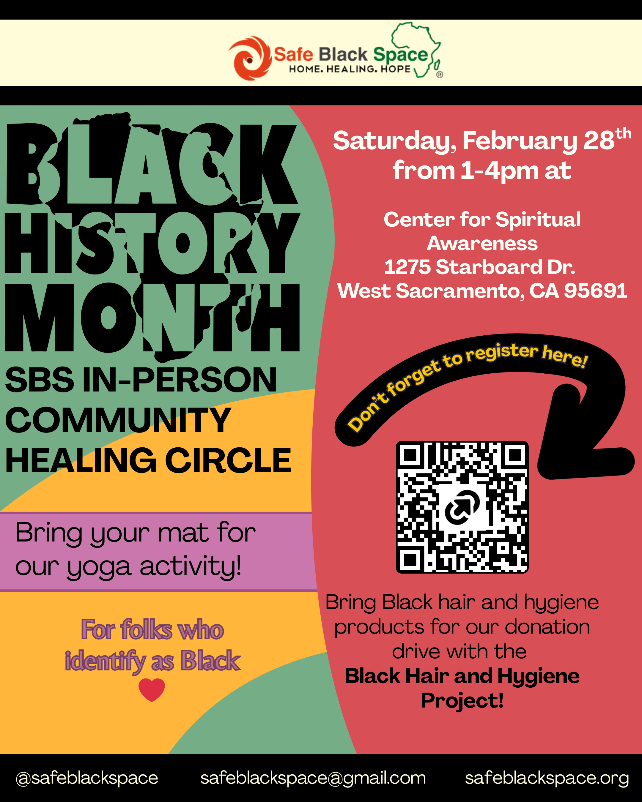 IN PERSON Februrary 28th Community Healing Circle