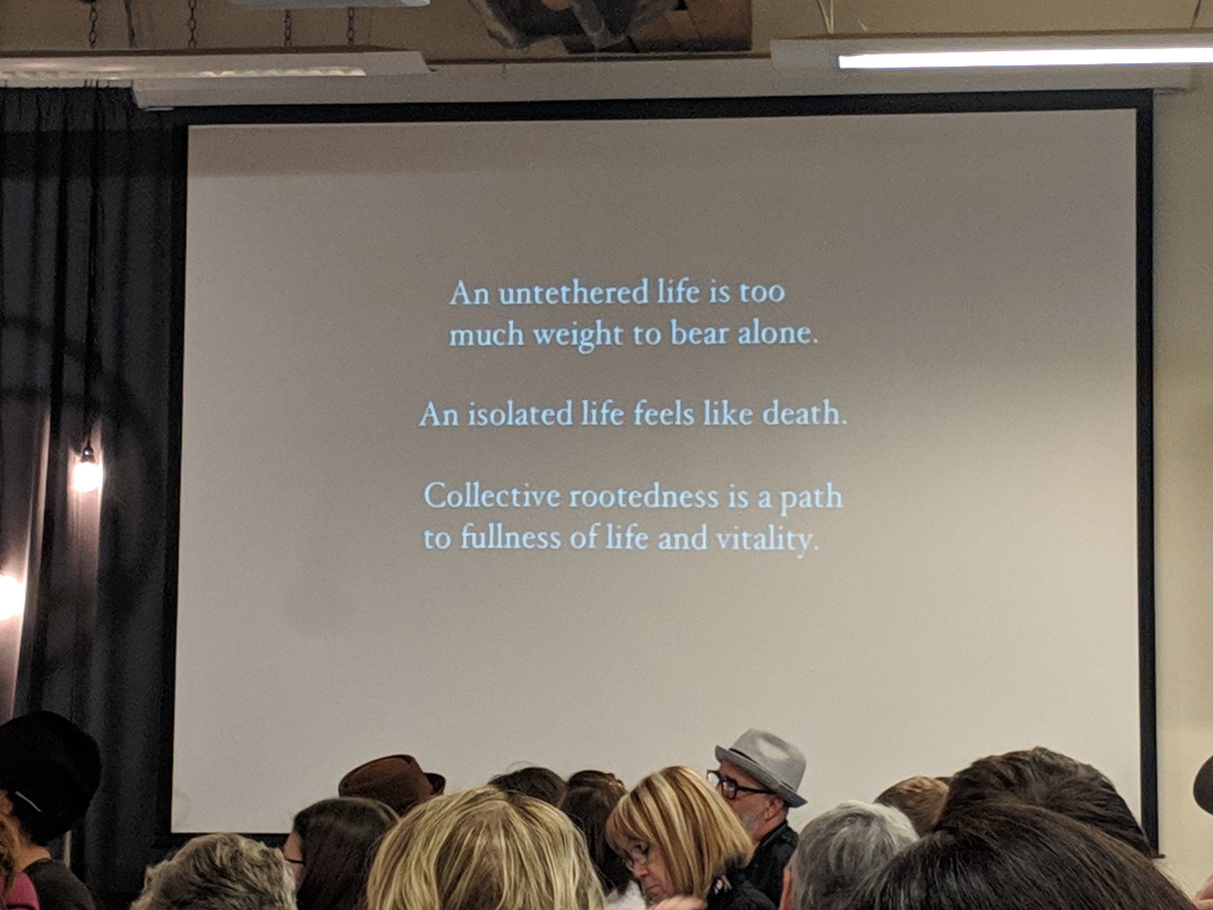When we are rooted in faithful community we are spared spiritual death and welcomed into the Abundant Life.