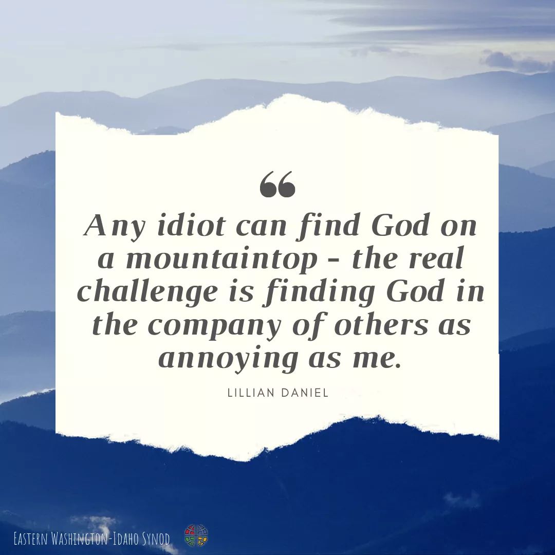 I had the pleasure of researching her work and spending some time with Lilian Daniel when she was speaking in Vancouver - she is a real treat, and author of the book “Why Spiritual But Not Religious is Not Enough: Seeing God in Surprising Places, Even the Church”