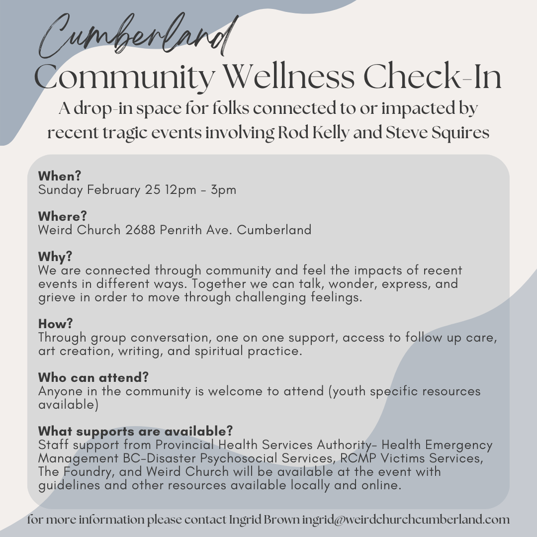 Cumberland Community Wellness Check-in